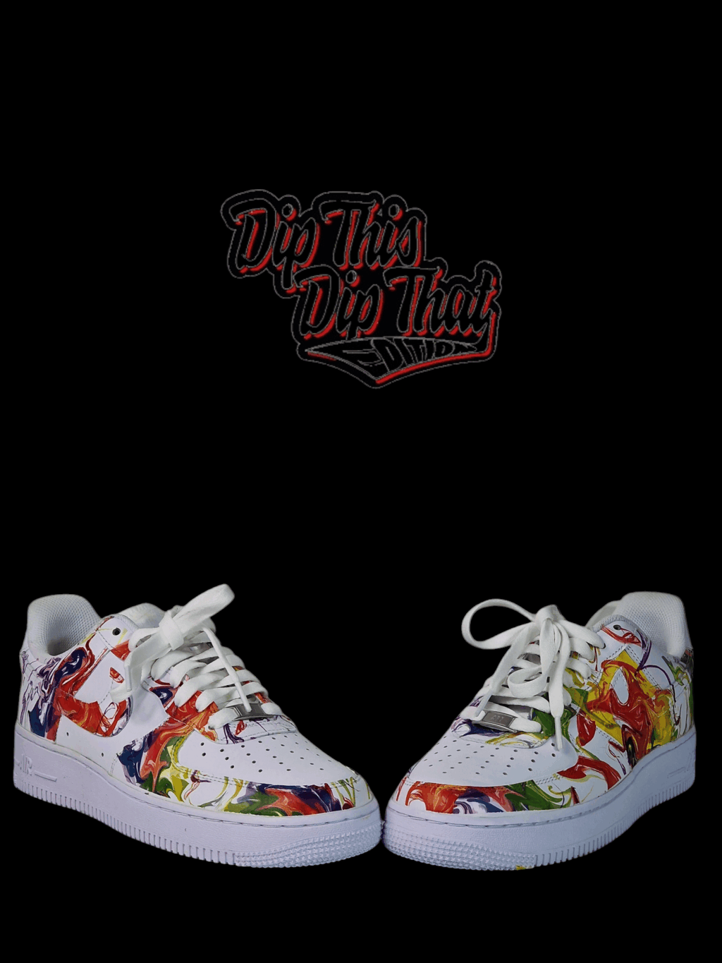 Nike Airforce 1 (Paint Swirl) - Image 12