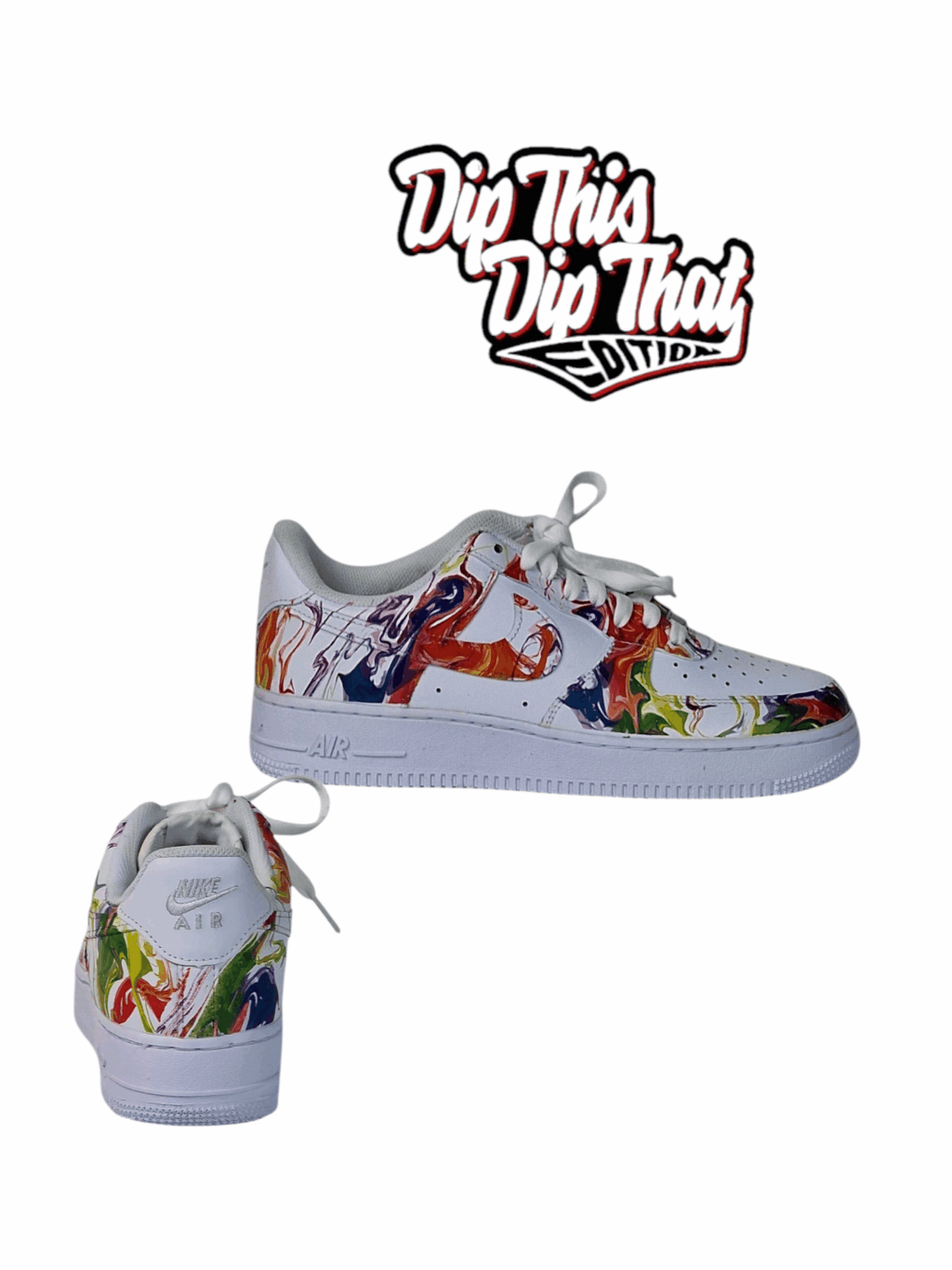 Nike Airforce 1 (Paint Swirl) - Image 10